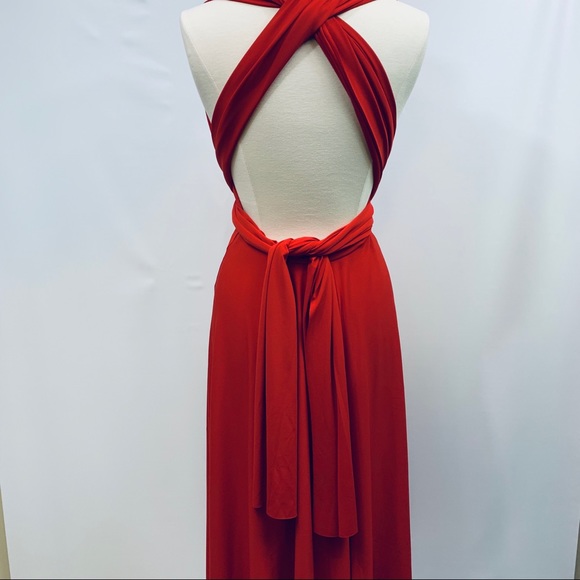 Victoria’s Secret Moda International Convertible Infinity Backless Deep V Dress - Picture 7 of 13